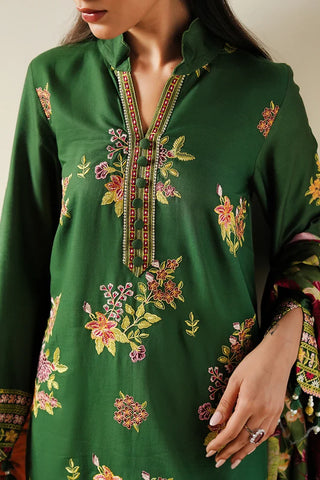 Picture of Cross Stitch - Satin De Luxe Unstitched Premium Collection - Green Oasis - Available at Raja Sahib