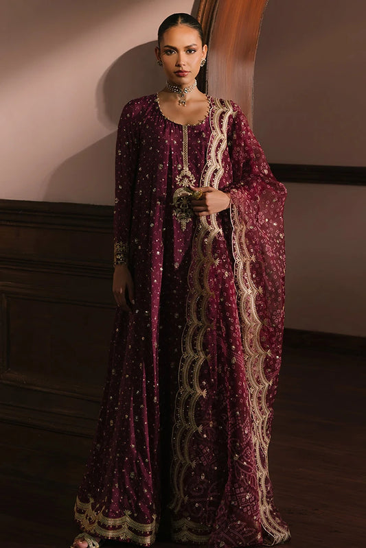 Picture of Cross Stitch - Wedding Festive Unstitched Collection - Radiant Orchid - Available at Raja Sahib