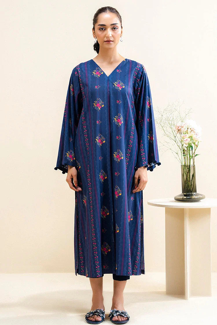 Picture of Cross Stitch - Daily Khaddar & Linen Unstitched Collection - 2 PC - Mystic Blue - Available at Raja Sahib