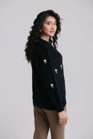 Picture of Full Sleeves Round Neck Pullover Sweater - Available at Raja Sahib