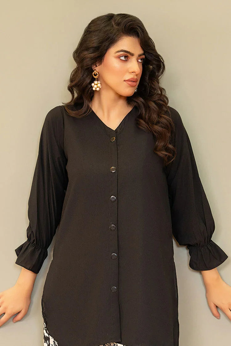 Picture of 1-PC Stitched Ladies Button-Down Shirt - Available at Raja Sahib