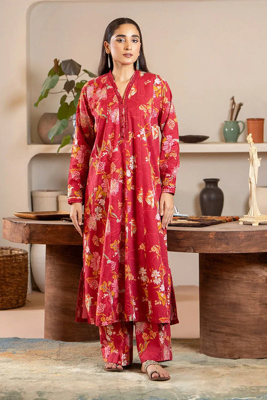 2-PC Stitched Printed Suit