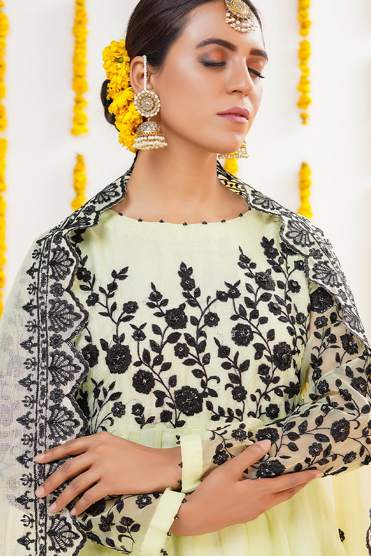 Picture of Kashish - Formals Luxury Pret - Leaf Green - 5954 - Available at Raja Sahib