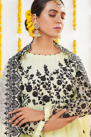 Picture of Kashish - Formals Luxury Pret - Leaf Green - 5954 - Available at Raja Sahib