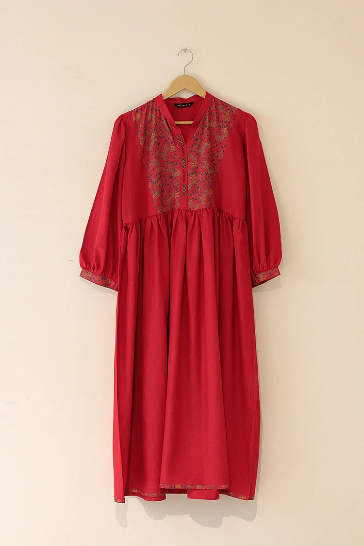 Picture of Kashish - 1 Piece - Shirt - Crimson - 6067MX - Available at Raja Sahib