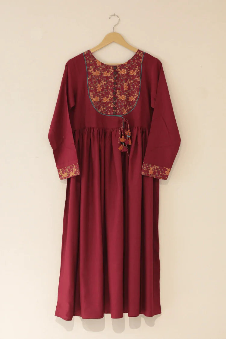 Picture of Kashish - 1 Piece - Shirt - Maroon - 6067MX - Available at Raja Sahib