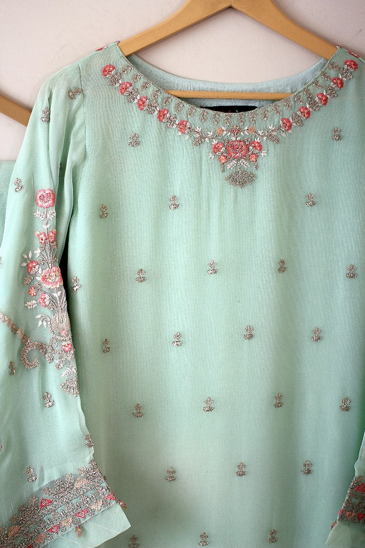 Picture of Kashish - Formals Luxury Pret - Sea Green - 6136 - Available at Raja Sahib