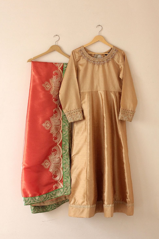 Picture of Kashish - Formals Luxury Pret - Gold - 6166 - Available at Raja Sahib