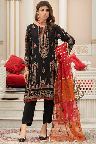 Picture of Kashish - Formals Luxury Pret - Black - 7052 - Available at Raja Sahib