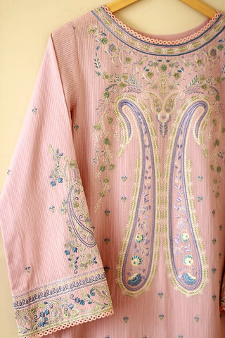 Picture of Kashish - Reaty to Wear 3 PC Lawn Suit - Pink - 7062 - Available at Raja Sahib