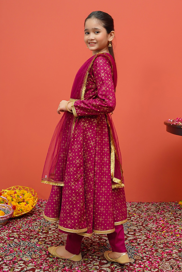 Picture of Modest - Cambric Printed 3 Piece Suit - 8195 - Available at Raja Sahib