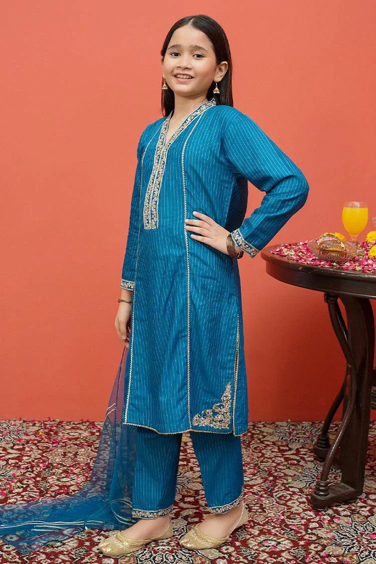 Picture of Modest - Festive Ensemble - 3 Piece Suit - 8455 - Available at Raja Sahib