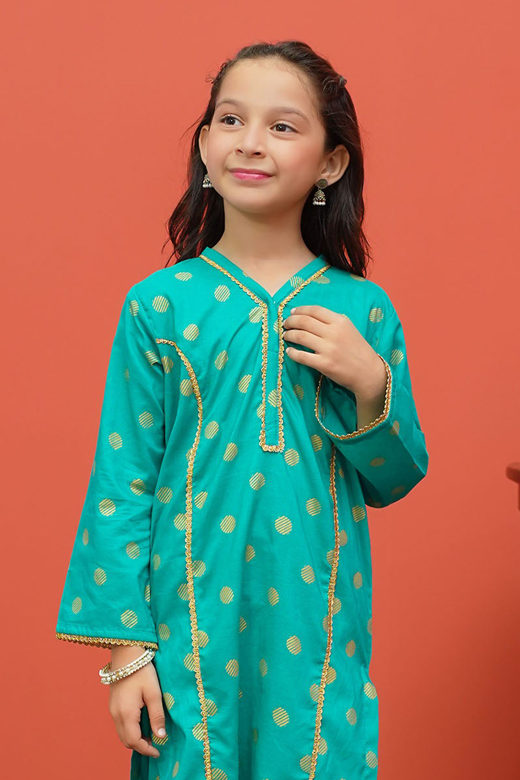 Picture of Modest - Toddlers Cambric Printed 2 Piece Suit - 8515 - Available at Raja Sahib