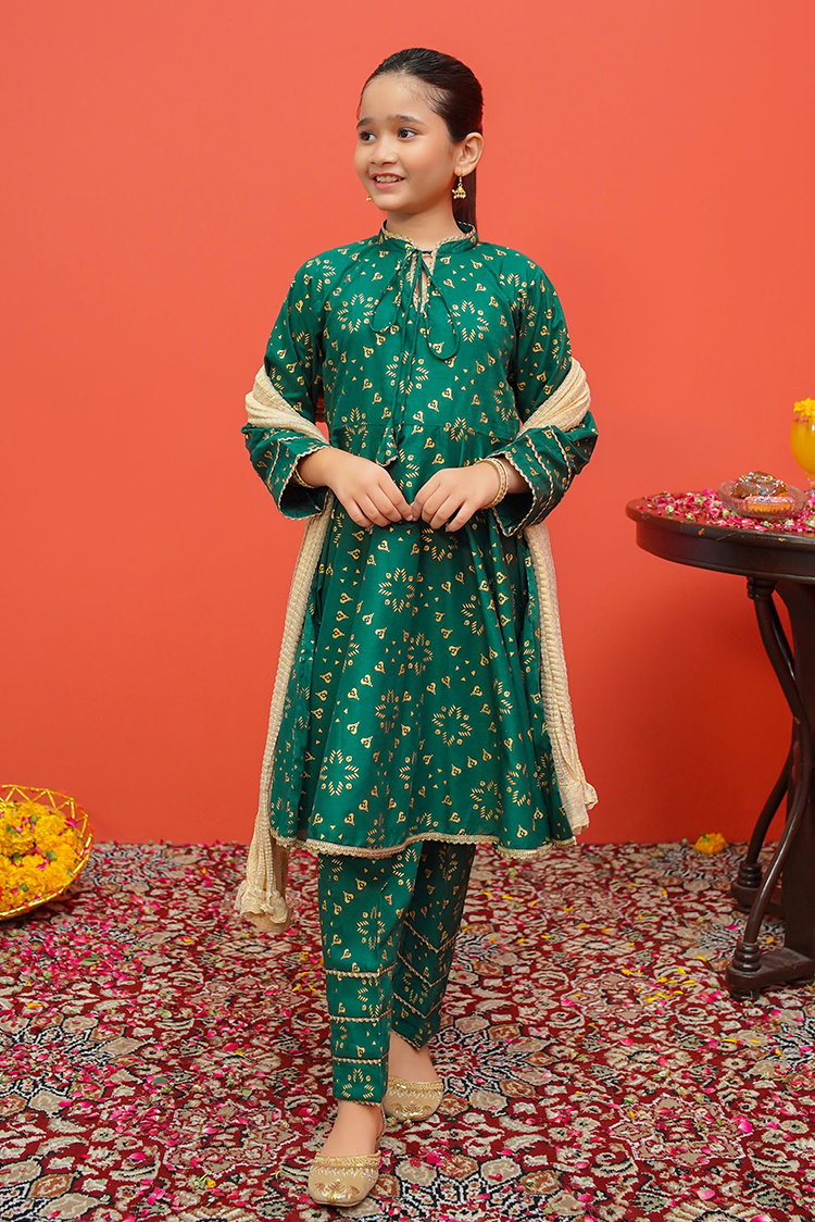 Picture of Modest - Cambric Printed 3 Piece Suit - 8525 - Available at Raja Sahib