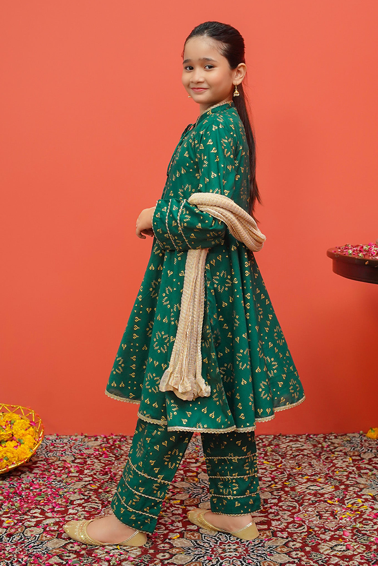 Picture of Modest - Cambric Printed 3 Piece Suit - 8525 - Available at Raja Sahib