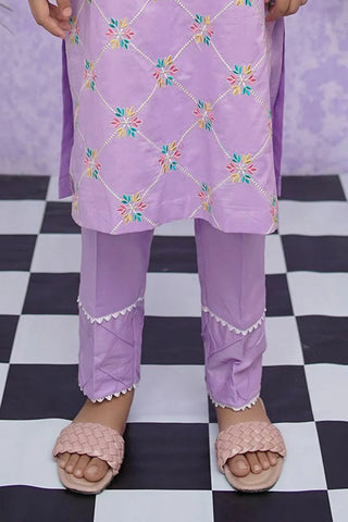 Picture of Modest - Girls Cotton Embroidered - 2 Piece Suit - 8535 - Available at Raja Sahib