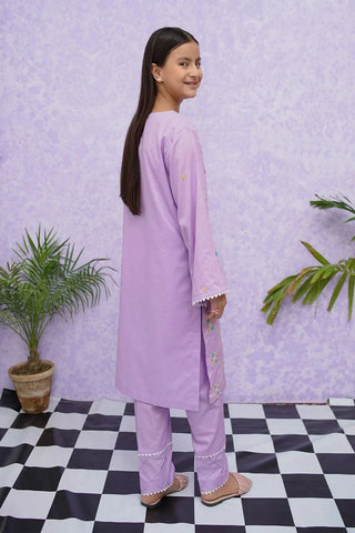 Picture of Modest - Girls Cotton Embroidered - 2 Piece Suit - 8535 - Available at Raja Sahib