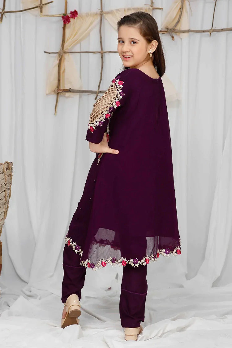 Picture of Pearl Cape Shirt - Purple - Available at Raja Sahib