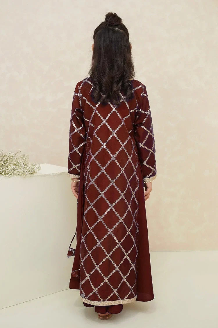 Picture of Modest - Girls 3 Piece Suit - Rose - Available at Raja Sahib