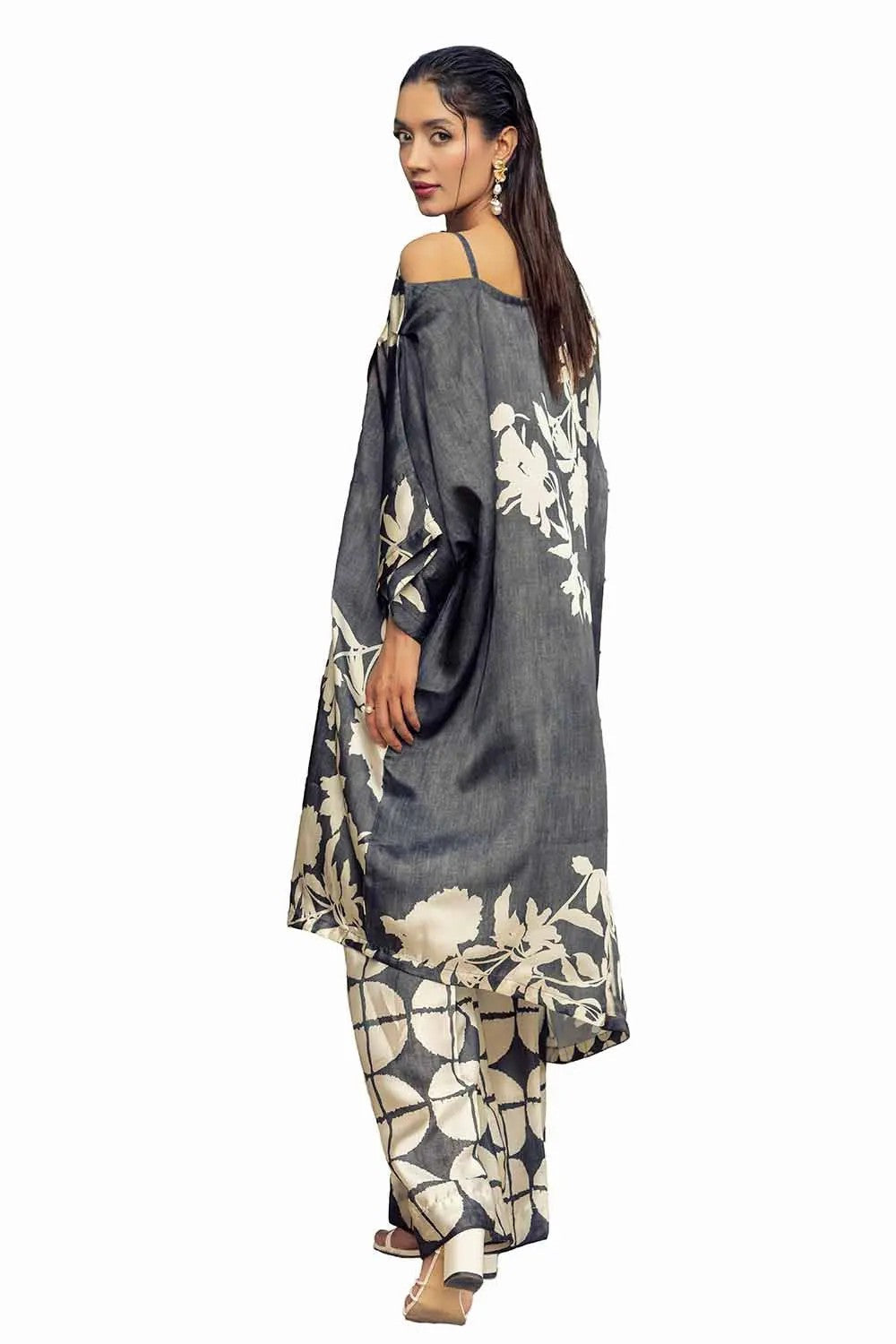 Picture of Gul Ahmed - La Soie Royal Silk Collection - 2PC Printed Silk Suit TS-42011 - Unstitched - Available at Raja Sahib