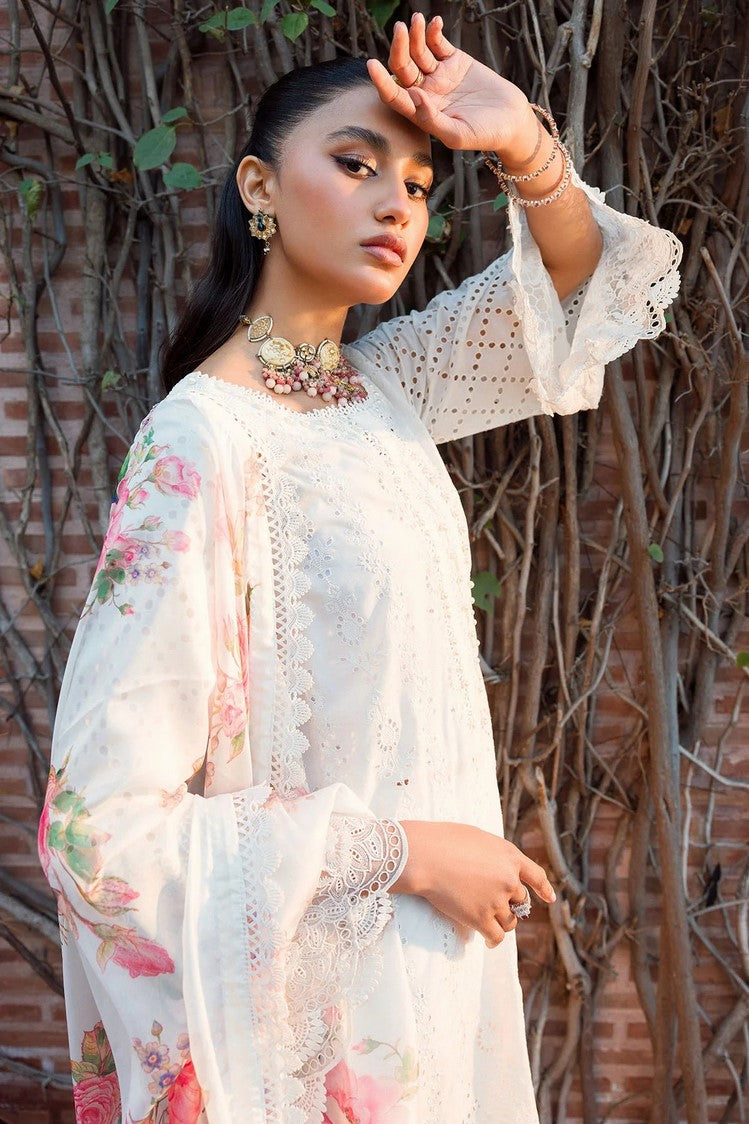 Picture of Motifz - 4436 RUKAIYAH Schiffli Luxury Embroidered Lawn Collection - Available at Raja Sahib