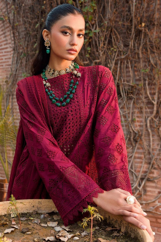 Picture of Motifz - 4439 YASMEEN Schiffli Luxury Embroidered Lawn Collection - Available at Raja Sahib