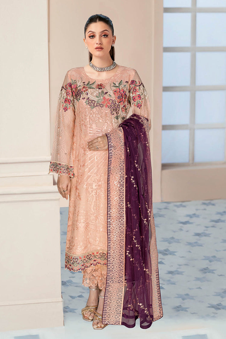 Picture of Ramsha - N 501 Nayab Weightless Chiffon Collection Vol 5 - Available at Raja Sahib