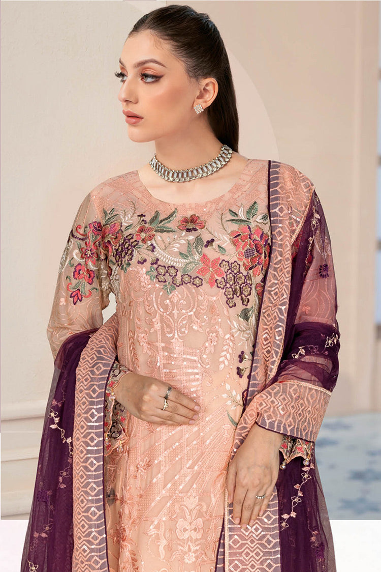 Picture of Ramsha - N 501 Nayab Weightless Chiffon Collection Vol 5 - Available at Raja Sahib