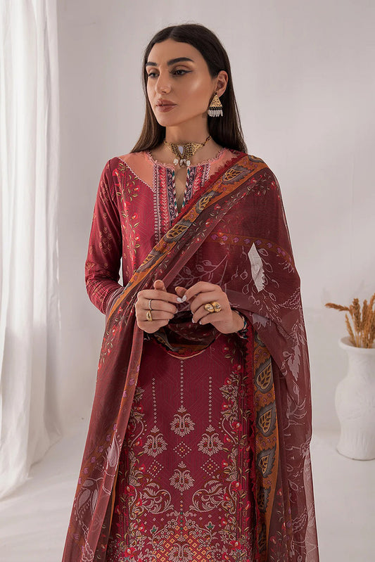 Picture of Raja Sahib - SH 05 DAHLIA Nur Embroidered Prints Lawn Collection - Available at Raja Sahib