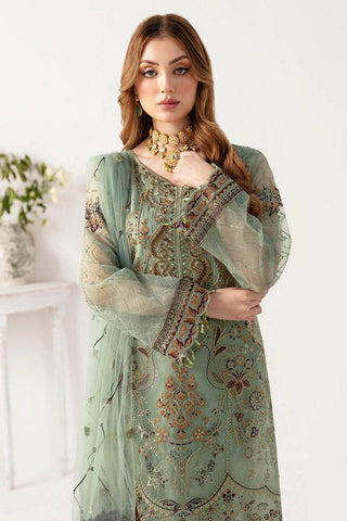 M 1108 Minhal Embroidered Chiffon Collection Vol 11