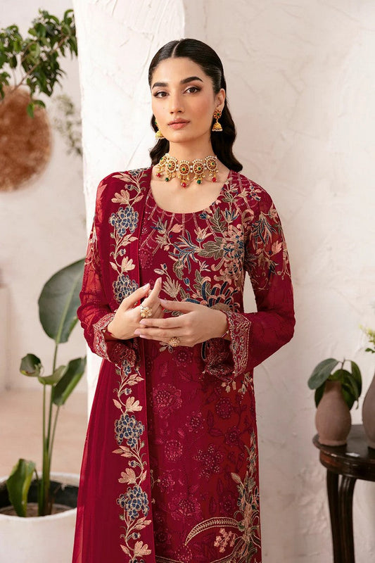 Picture of Ramsha - D 1205 Rangoon Embroidered Chiffon Collection Vol 12 - Available at Raja Sahib