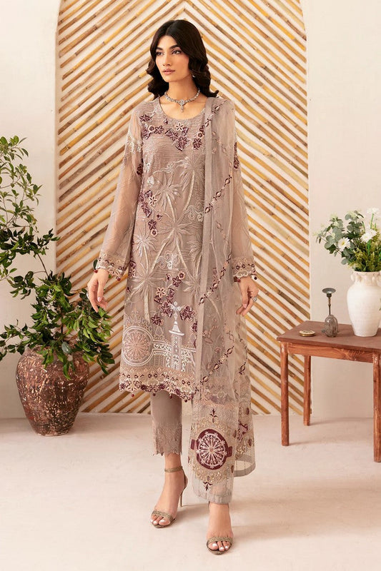 Picture of Ramsha - D 1206 Rangoon Embroidered Chiffon Collection Vol 12 - Available at Raja Sahib