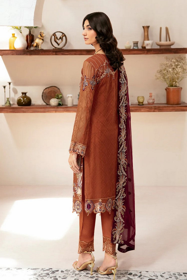 Picture of Ramsha - D 1209 Rangoon Embroidered Chiffon Collection Vol 12 - Available at Raja Sahib