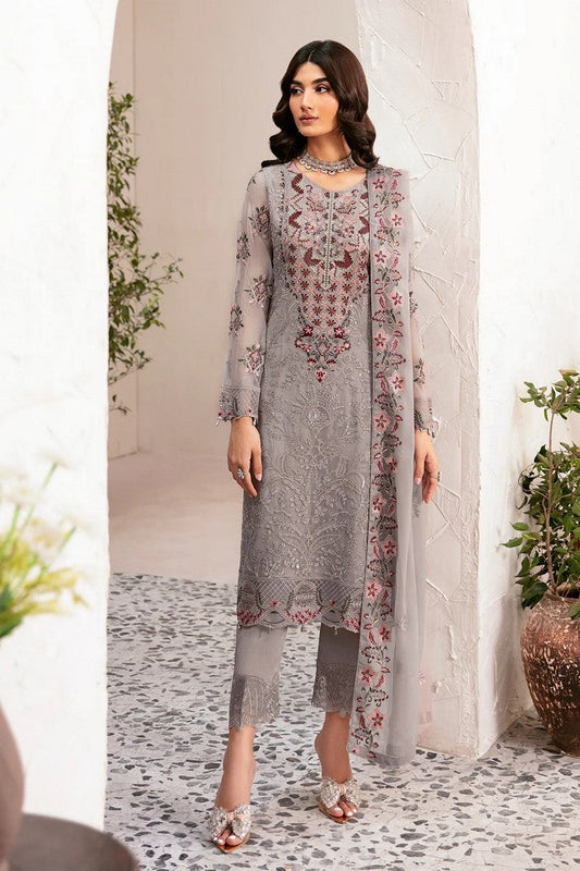 Picture of Ramsha - D 1210 Rangoon Embroidered Chiffon Collection Vol 12 - Available at Raja Sahib