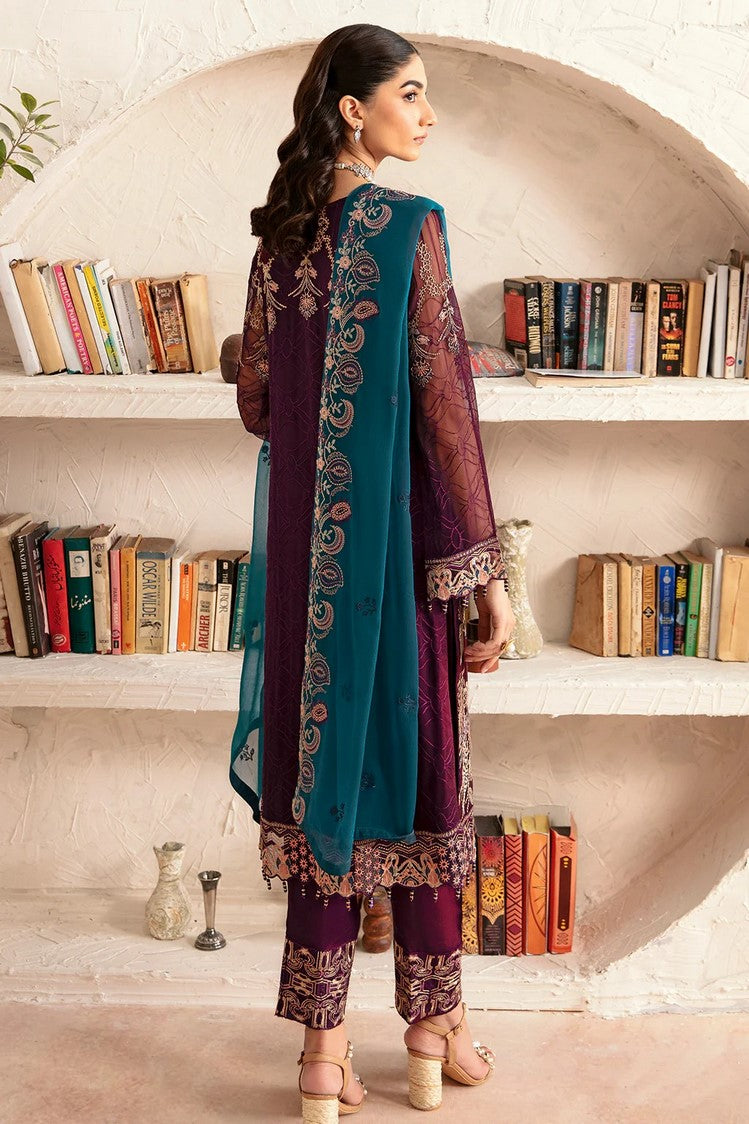 Picture of Ramsha - D 1211 Rangoon Embroidered Chiffon Collection Vol 12 - Available at Raja Sahib