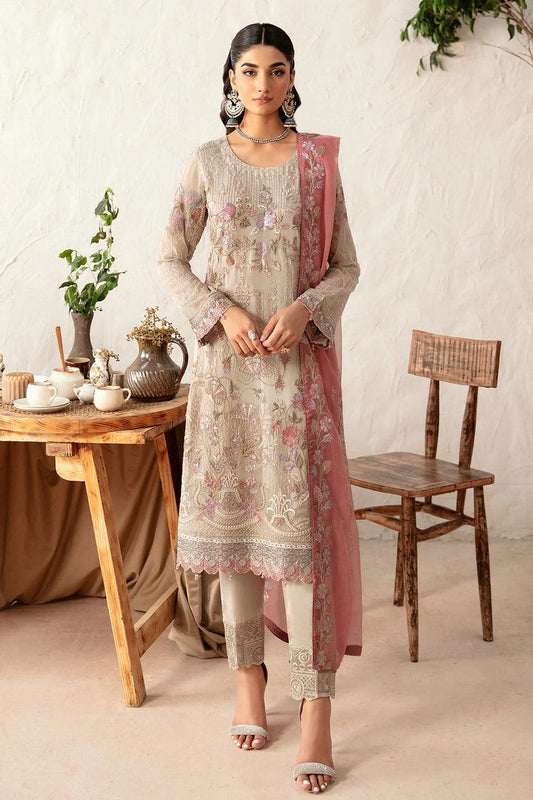 Picture of Ramsha - D 1212 Rangoon Embroidered Chiffon Collection Vol 12 - Available at Raja Sahib