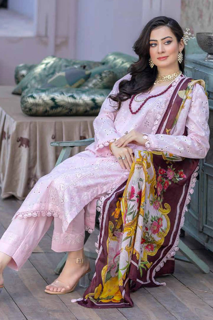 Picture of Banafsheh - BNR 173 Riwayat Khas Luxury Lawn Collection Vol 2 - Available at Raja Sahib