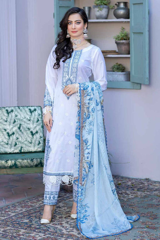 Picture of Banafsheh - BNR 176 Riwayat Khas Luxury Lawn Collection Vol 2 - Available at Raja Sahib