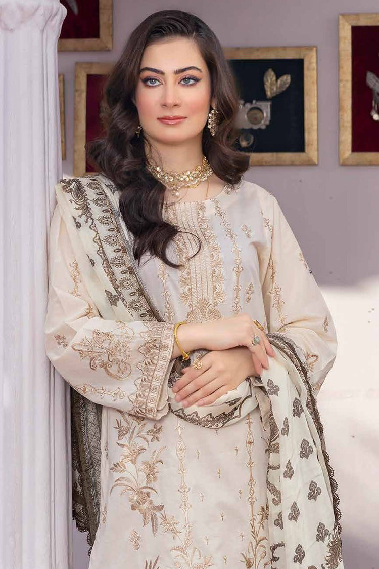 Picture of Banafsheh - BNR 179 Riwayat Khas Luxury Lawn Collection Vol 2 - Available at Raja Sahib