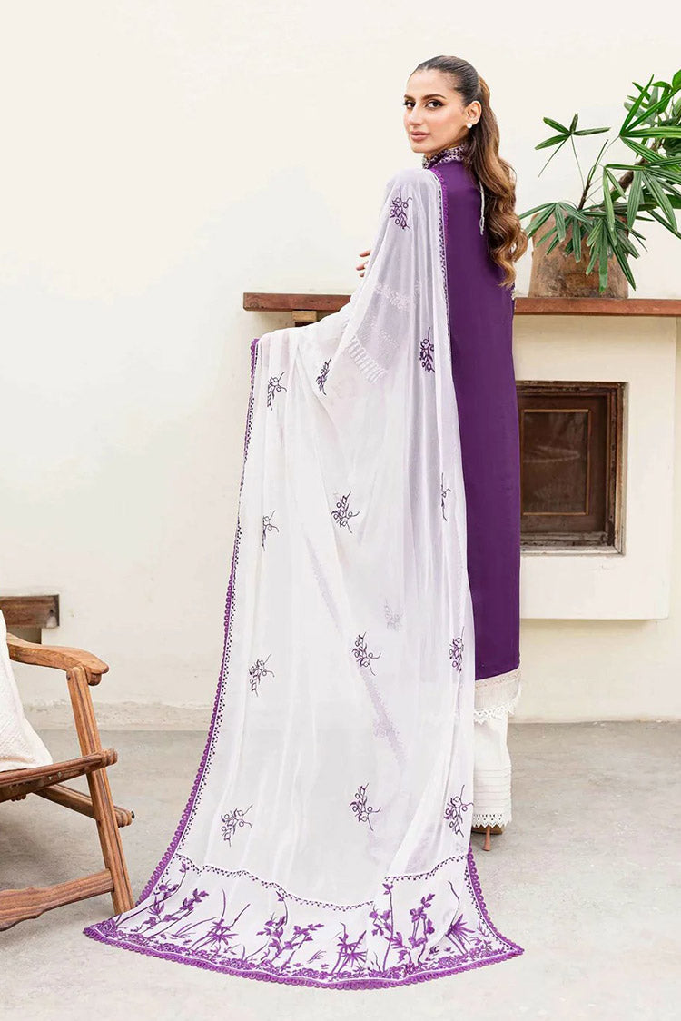 Picture of Sablevogue - SSC-03-24 Plum Orchid Shiree Embroidered Lawn Collection - Available at Raja Sahib