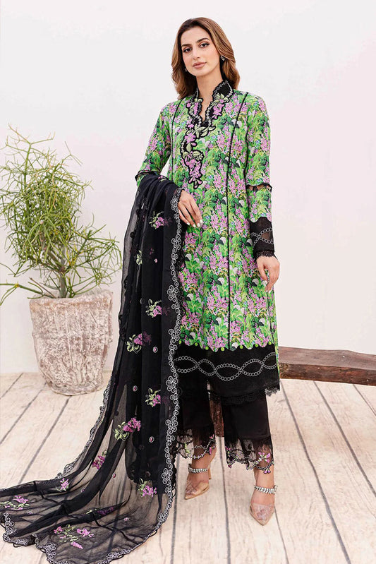 Picture of Sablevogue - SSC-06-24 Black Iris Shiree Embroidered Lawn Collection - Available at Raja Sahib