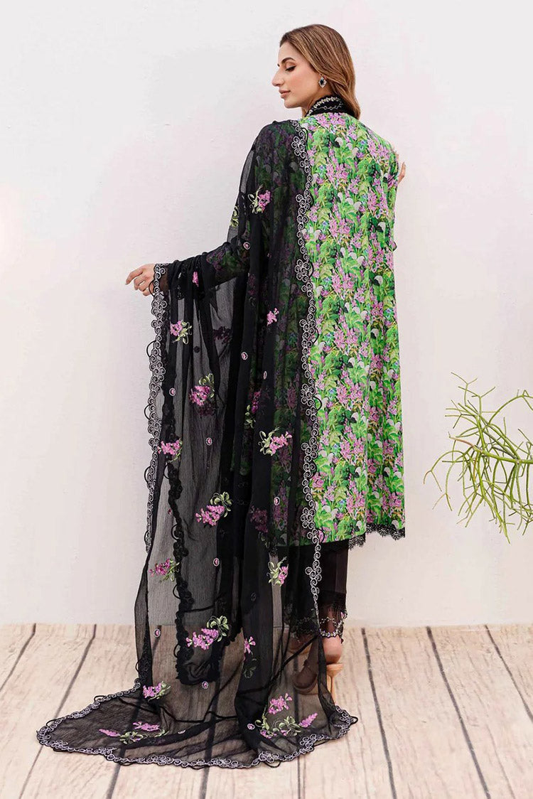 Picture of Sablevogue - SSC-06-24 Black Iris Shiree Embroidered Lawn Collection - Available at Raja Sahib