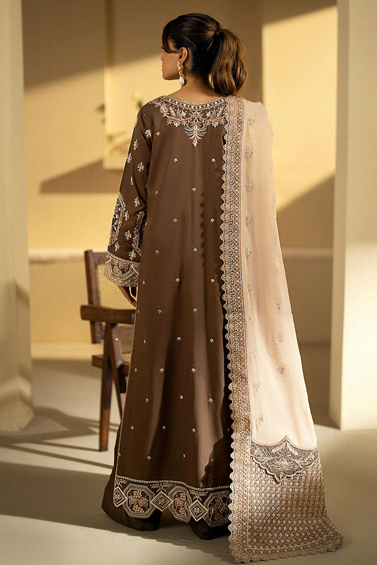 Picture of Maryum N Maria - MS24 627 Teak Asya Eid ul Azha Luxury Lawn Collection Chapter 1 - Available at Raja Sahib