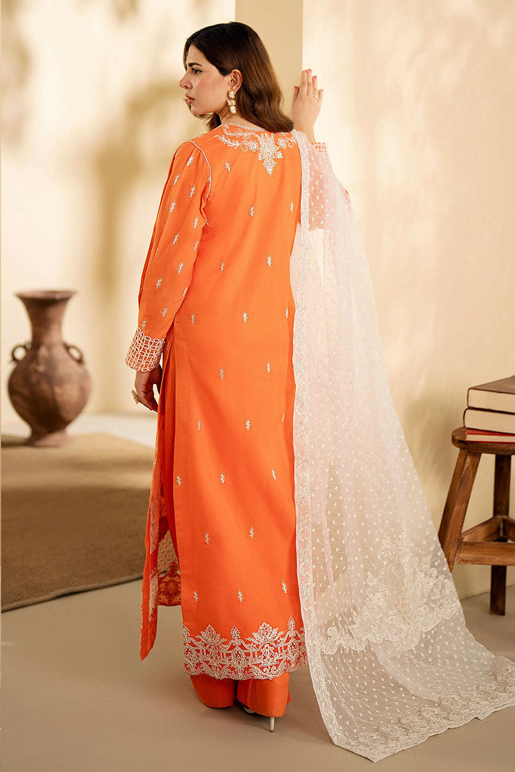 Picture of Maryum N Maria - MS24 629 Fresh Salmon Polina Eid ul Azha Luxury Lawn Collection Chapter 1 - Available at Raja Sahib