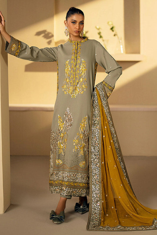 Picture of Maryum N Maria - MS24 631 Vetiver Rada Eid ul Azha Luxury Lawn Collection Chapter 1 - Available at Raja Sahib