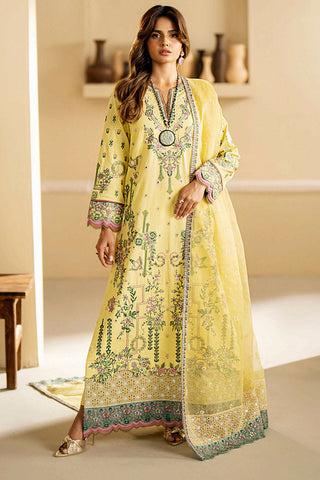 MS24 635 Yellow IRIS Vera Eid ul Azha Luxury Lawn Collection Chapter 1