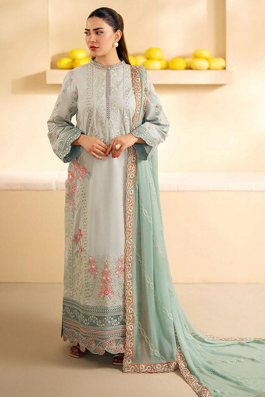 Picture of Maryum N Maria - MS24 638 Cloud Blue Alisa Eid ul Azha Luxury Lawn Collection Chapter 1 - Available at Raja Sahib