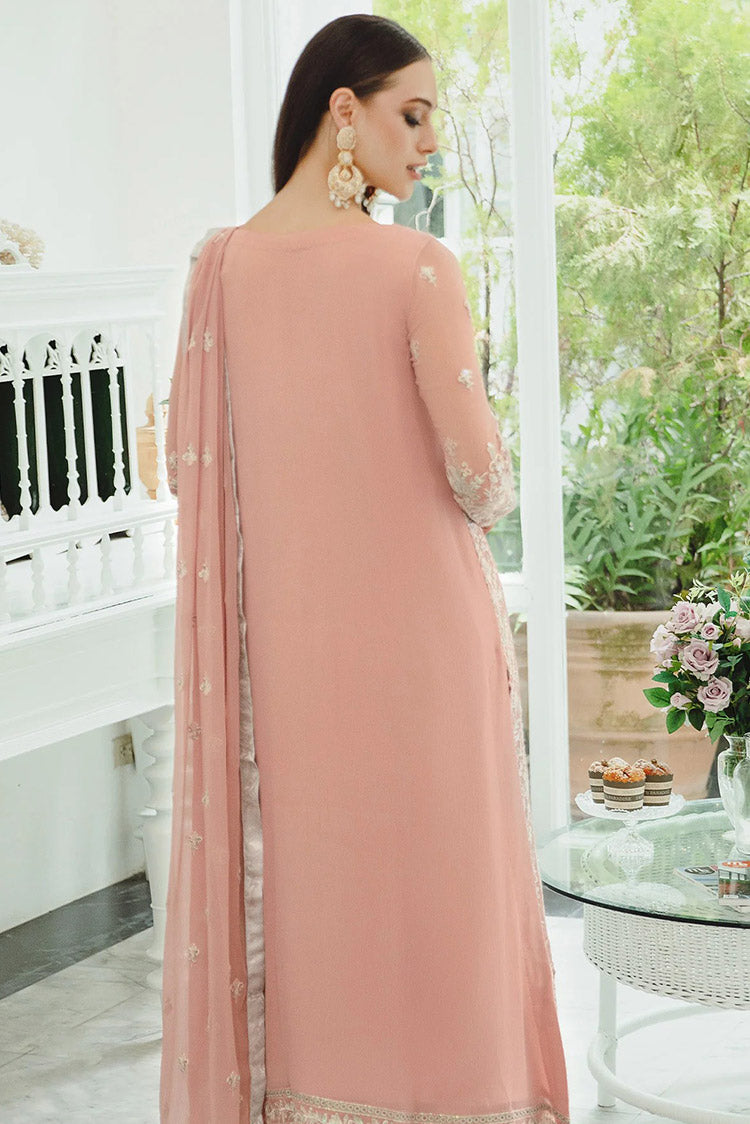 Picture of Freesia - SW23 503 Pink Nude Negar Ariya Chiffon De Luxe - Available at Raja Sahib