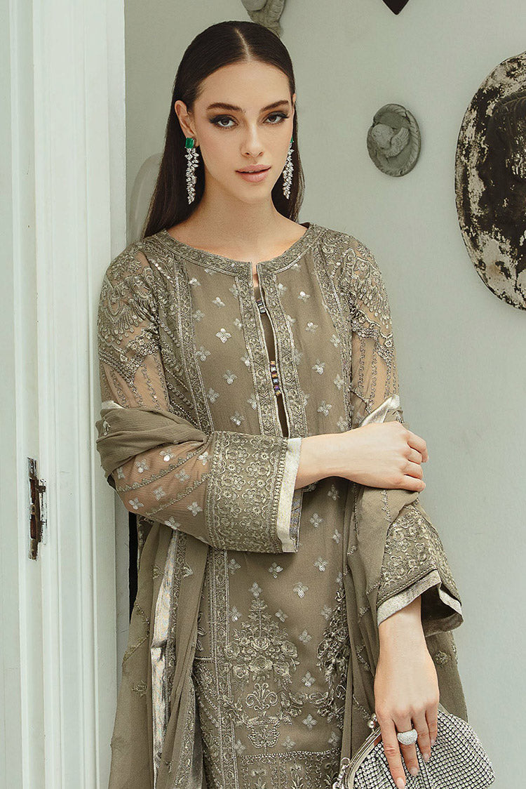 Picture of Freesia - SW23 504 Umber Zarin Ariya Chiffon De Luxe - Available at Raja Sahib