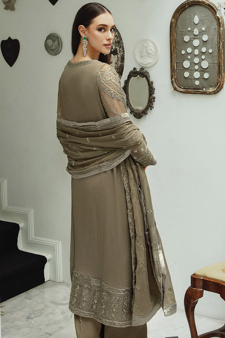 Picture of Freesia - SW23 504 Umber Zarin Ariya Chiffon De Luxe - Available at Raja Sahib